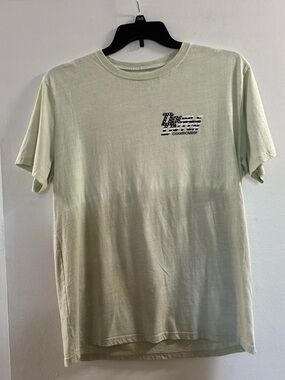 Light Sage Graphic Crewneck Tee 100% Cotton with Small Chest Logo